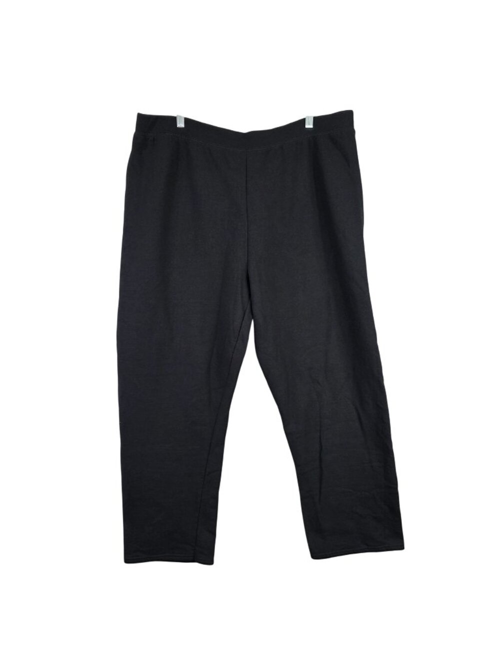 Womens Just My Size Black Elastic Waist Pants Cotton & Polyester Blend Size 3X